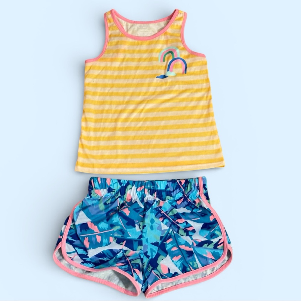 Cat & Jack NWT Girls Pajama Shorts/Tank Set- Size M(8)